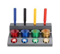Strumento per Oliare Orologi a 4 Piatti di Alta qualità con Set di Penne a Immersione per Olio per la Riparazione di Orologi, Adatto per Orologiai, Materiale Metallico, 4,1 X 2,8 X 1,2 Pollici