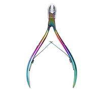 Strumento per pedicure per manicure con forbici per cuticole per rimozione della pelle morta in acciaio inossidabile colorato per tagliaunghie in acciaio inossidabile