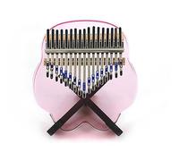 Strumento per pianoforte a dito kalimba in acrilico portatile rosa trasparente a 17 toni portatili Kalimba Thumb piano