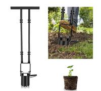 Strumento per piantare bulbi a stelo lungo con fondo seghettato, robusta pianta di cipolla per tulipani, attrezzi da giardino per scavare, aiuto per piantare in profondità tulipani, iris