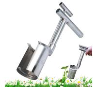 Strumento per piantare bulbi, trapiantatore di piantine di piante e alberi da frutto, zappe portatili per scavare erbe, aeratore per prato in acciaio inossidabile, strumenti per piantare semi da