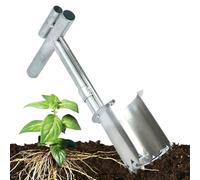 Strumento per piantare piante, strumento per piantare bulbi, in acciaio inox, resistente, strumento per trapiantare il giardino, copertura del terreno, verdure, primavera