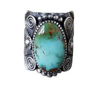 Strumento per Piegare Anelli per Anelli A Cucchiaio in acciaio turchese anello coppia anello gioielli proposta di compleanno anelli di fidanzamento nuziale Gioielli per Gli Uomini Anelli (Green-b, 10)