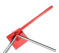 Strumento per piegare il metallo, strumento per la formatura di aste, mini piegatrice manuale in acciaio per garage, saldatura, recinzione, HVAC, ponte, isolamento, cantiere