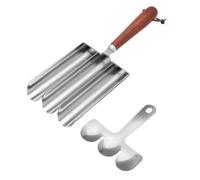 Strumento per polpette di carne, tripla pressa per alimenti, stampo | Design manuale a tripla formazione, strumento di cottura facile da rilasciare, stampo in acciaio, per polpette di carne