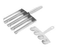 Strumento per Polpette in Acciaio Inox, Pressa Manuale Rapida | Manico Ergonomico e Cucchiaio Incluso, per Cucina Domestica, Batch Cooking, Polpette, Verdure e Impasti