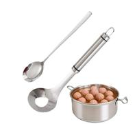 Strumento Per Polpette Pressa Manico Lungo Per Riso Verdure Impasto | Forma Polpette Antiaderente In Acciaio Per Cassetto Colazione Festa Cibo Preparazione Pasti Cucina Ristorante Bancone