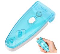 Strumento per prendere pillole per confezioni blister, dispositivo per rimuovere pillole portatile con scatola portaoggetti, estrattore di medicine facile per anziani e uso con una sola mano (blu).