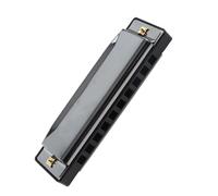 Strumento per principianti armonica per arpa blues portatile nero opaco a 10 fori 20 tasti C Set Di Armonica