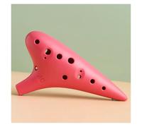 Strumento Per Principianti In Resina Ocarina 12 Fori ABS Tono Medio AC Tune Dodici Fori Ocarinawind(Red)