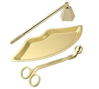 Strumento per profumate 2 in 1, portacandele in acciaio inossidabile, estintore per con vassoio portaoggetti, kit per la cura delle con manico lungo, comodo antiscivolo, design