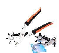 Strumento Per Punch Con Fori In Pelle - Kit Punzone A Cinghia Pesante, Taglierina Cinturino Regolabile | AWL Multi-Size, Preciso Cerchio Di Prelieti, Attrezzature Per Artigianato Per La C