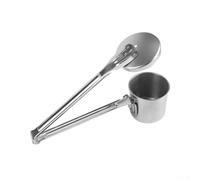 Strumento per raccogliere la frutta in acciaio inox, lunghezza regolabile, resistente alla ruggine, palo per rami alti, manico ergonomico leggero, raccolta sicura per datteri e (grande)