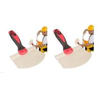 Strumento per raschiatore per stucco, 2 pezzi - coltello da mastice, strumento per la raccolta del secchio | Strumento per la rimozione di stucco, strumento per coltello applicazione di gesso,