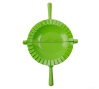 Strumento per realizzare ravioli, pressa manuale per pierogie, empanadas, calzoni e biscotti, in plastica PP, da usare come gadget da cucina per cucinare, rosso (verde))