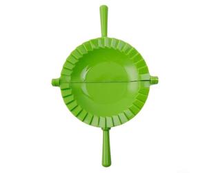 Strumento per realizzare ravioli, pressa manuale per pierogie, empanadas, calzoni e biscotti, in plastica PP, da usare come gadget da cucina per cucinare, rosso (verde))