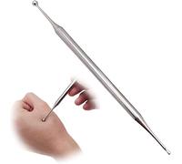 Strumento per riflessologia facciale a doppia testa, in acciaio inox, manuale per agopuntura, portatile, strumento per massaggi e agopuntura