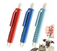 Strumento per Rimozione Zecche | 3 Pezzi Pinze Repellenti Per Zecche | Accessori Multifunzionali Per Pulizia Rapida E Toelettatura Efficace Per Animali Domestici In Casa Giardino Viaggi