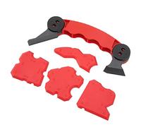 Strumento per rimuovere il raschietto per colla, 5 strumenti multifunzione in plastica arancione per la rimozione del sigillante per vetri per porte e finestre