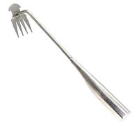 Strumento per rimuovere le erbacce, Rastrello a 4 denti 11, 8'' Strumento per rimuovere le erbacce a doppio scopo Sradicamento Diserbo Giardino per giardino Fattoria Piantagione di ortaggi Manico in