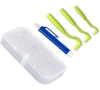 Strumento per rimuovere le zecche per animali domestici, set da 4 pezzi, strumento di rimozione delle zecche, per animali domestici, rimozione zecche, per gatti, cani, leggero, rimuovi zecche