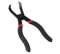 Strumento per rimuovere rivetti in plastica con perno centrale utilizzando pinze a pressione a 30 gradi per fissaggio a clip per pannello