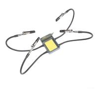 Strumento per saldatura a terza mano, supporto PCB per saldatura, con base in metallo e bracci flessibili, quattro braccia che aiutano le mani, per riparazioni, modellazione, vari lavori artigianali