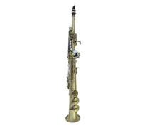 Strumento Per Sassofono Saxophone A Tubo Dritto Integrato In Si Bemolle, Strumento Per Sassofono Professionale (Color : Antique bronze)