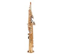 Strumento Per Sassofono Saxophone A Tubo Dritto Integrato In Si Bemolle, Strumento Per Sassofono Professionale (Color : Gold)