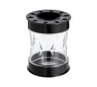Strumento per sbucciare uova sode con design a basso profilo che si appoggia piatto nel cassetto e occupa uno spazio minimo (nero)