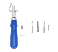 Strumento per scanalare la pelle 7 in 1, plastica, legno, acciaio pregiato, strumenti di lavoro per la lavorazione della pelle fai te, per tracciare