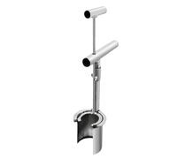 Strumento per scavare bulbi a forma di bulbo, in acciaio inox | Perforatrice per piante da giardino e trapianto con manico per cortile, cortile, serra, aiuola di fiori, fattoria
