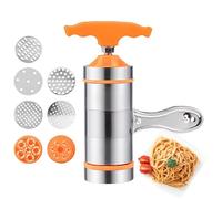 Strumento per spaghetti - Pressa manuale 18x6 cm, formaspaghetti in acciaio inossidabile, accessorio da cucina ergonomico | Macchina per pasta versatile per spaghetti cinesi fatti in casa,