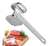 Strumento per spolverare il tender-martello a doppio lato per carne resistente | Superficie in acciaio strutturato, design ergonomico 'impugnatura, per pollo, manzo, cotolette