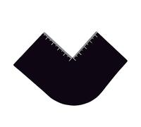 Strumento per stencil per barba, strumento per modellare le linee sottili, con scala, accessori per lo styling dei capelli