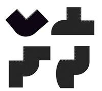 Strumento per stencil per barba, strumento per modellare le linee sottili, con scala, accessori per lo styling dei capelli