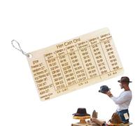 Strumento Per Tabella Di Del Cappello,8.9x12.7 cm Regoli Convertitore Taglie Cappelli - Calcolatore della Densità della Maglia con Numeri di Avviamento | per Artigiani Maglia Cucito Progetti Artistici