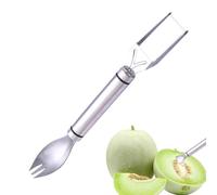 Strumento per Tagliare Anguria e Affettatore | Affettatore a Forchetta 2-in-1 per Frutta,Attrezzo per Tagliare Frutta | per Mango Pitaya Papaya Uso Domestico Picnic Festa Campeggio Cucina