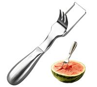 Strumento Per Tagliare Anguria E Affettatrice | 2-in-1 Dadolatore Manuale - 2-in-1 Affetta Anguria E Forchetta,Per Frutta, Pitaya, Mango, Cibo, Insalate, Campeggio, Picnic, Feste, Casa e Ristorante