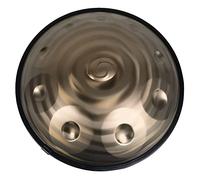 Strumento per tamburo Handpan in re minore 9 10 12 note Tamburo con lingua in acciaio da 22 pollici con borsa per pan a mano morbida, 2 martelli per handpan, supporto per han