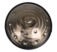 Strumento per tamburo Handpan in re minore 9 10 12 note Tamburo con lingua in acciaio da 22 pollici con borsa per pan a mano morbida, 2 martelli per handpan, supporto per han