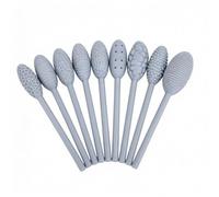 Strumento per texture argilla, bastoncini texture argilla plastica 9 pezzi | Rulli ergonomici per modellare il modello goffratura, strumenti per testurizzare, sculture ceramica, artigianato fai-da-te