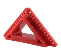 Strumento per tracciare porte, distanziatore offset da 3/16 e 1/4 di pollice per rivestimento e marcatura del telaio della porta, calibro in plastica (rosso)