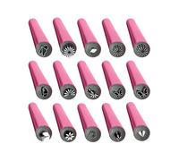 Strumento per unghie - Set di penne per unghie | 15 timbri per strumenti per unghie con 6 diversi motivi artistici, strumenti per puntare l'arte, accessori per le donne