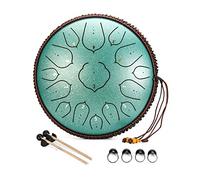 Strumento Percussioni Da 14 Pollici Da 14 Pollici In Acciaio 15 Pollici, Kit Tamburo in Acciaio Con Bacchette/Culle Dita/Punteggio Musicale, Un Regalo Per Principianti E Amanti Dello Yoga