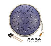 Strumento Percussioni Da 14 Pollici Da 14 Pollici in Acciaio 15 Pollici, Kit Tamburo in Acciaio Con Bacchette/Culle Dita/Punteggio Musicale, Un Regalo Per Principianti E Amanti Dello Yoga
