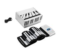 Strumento Pianoforte Elettronico Pianoforte Portatile Pieghevole In Silicone A 49 Tasti Ricaricabile Perfetto Per Principianti