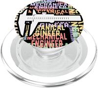 Strumento pinza ingegneria ingegneria Word Art Design Ingegnere Meccanico PopSockets PopGrip per MagSafe
