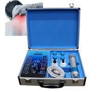 Strumento portatile a onde d’urto per fisioterapia, trattamento ED, recupero muscolare, sollievo dolore, massaggio profondo, 16 livelli frequenza, 12 intensità, kit completo