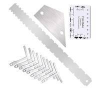 Strumento portatile di configurazione della chitarra calibro del raggio della tastiera facile da usare accessori per chitarra struttura metallica per facili regolazioni Set di riparazione strumento